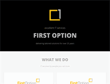Tablet Screenshot of firstoption.net